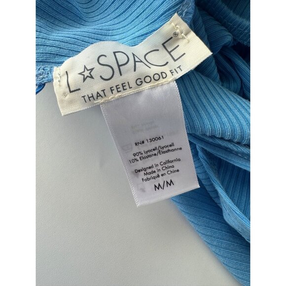 LSPACE Nico Cutout Cover-Up Rib Dress Size M Cornflower - Picture 6 of 9
